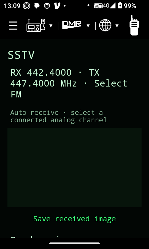 SSTV screen